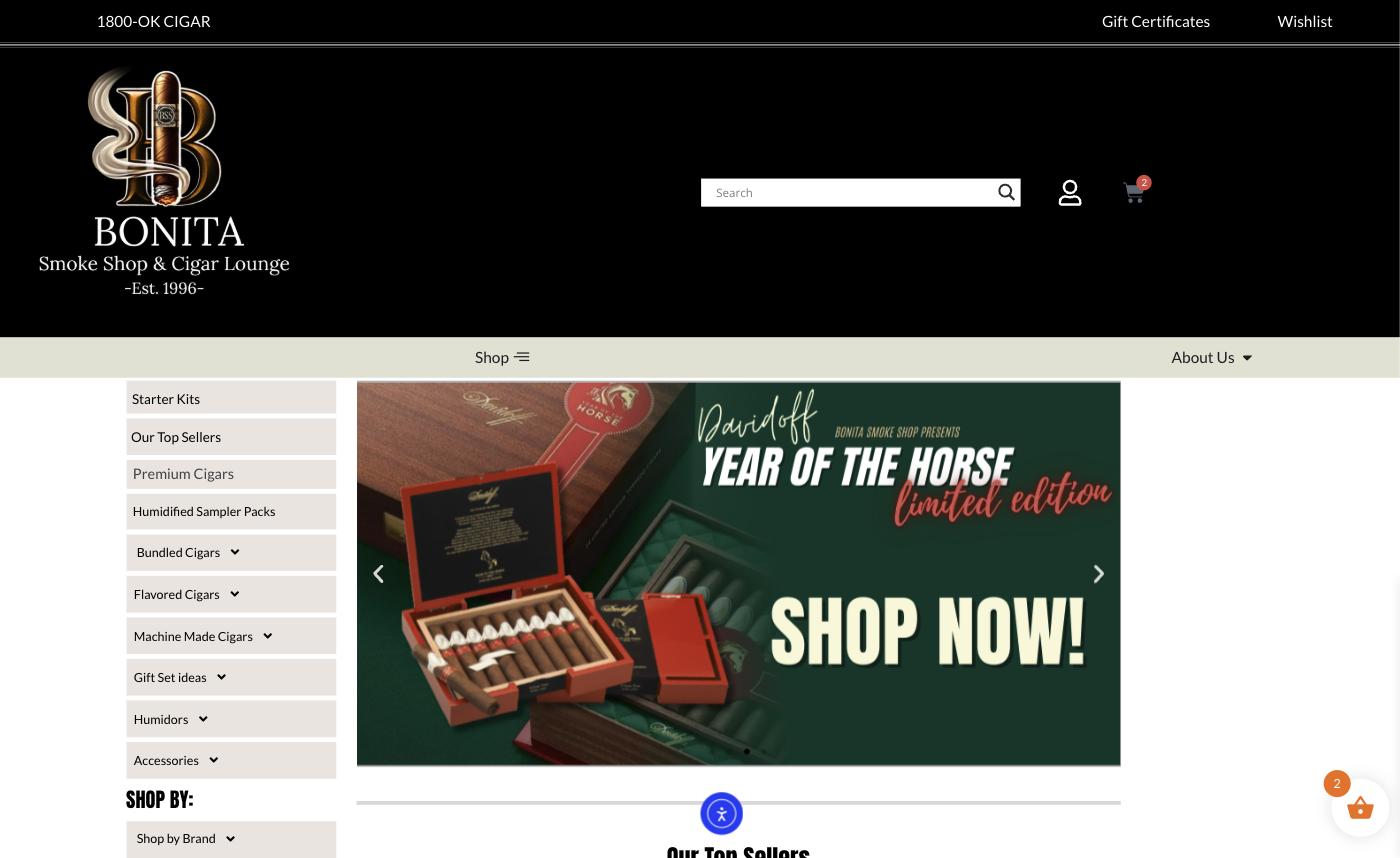 The rebuilt WooCommerce homepage with promotional carousel and category side menu.