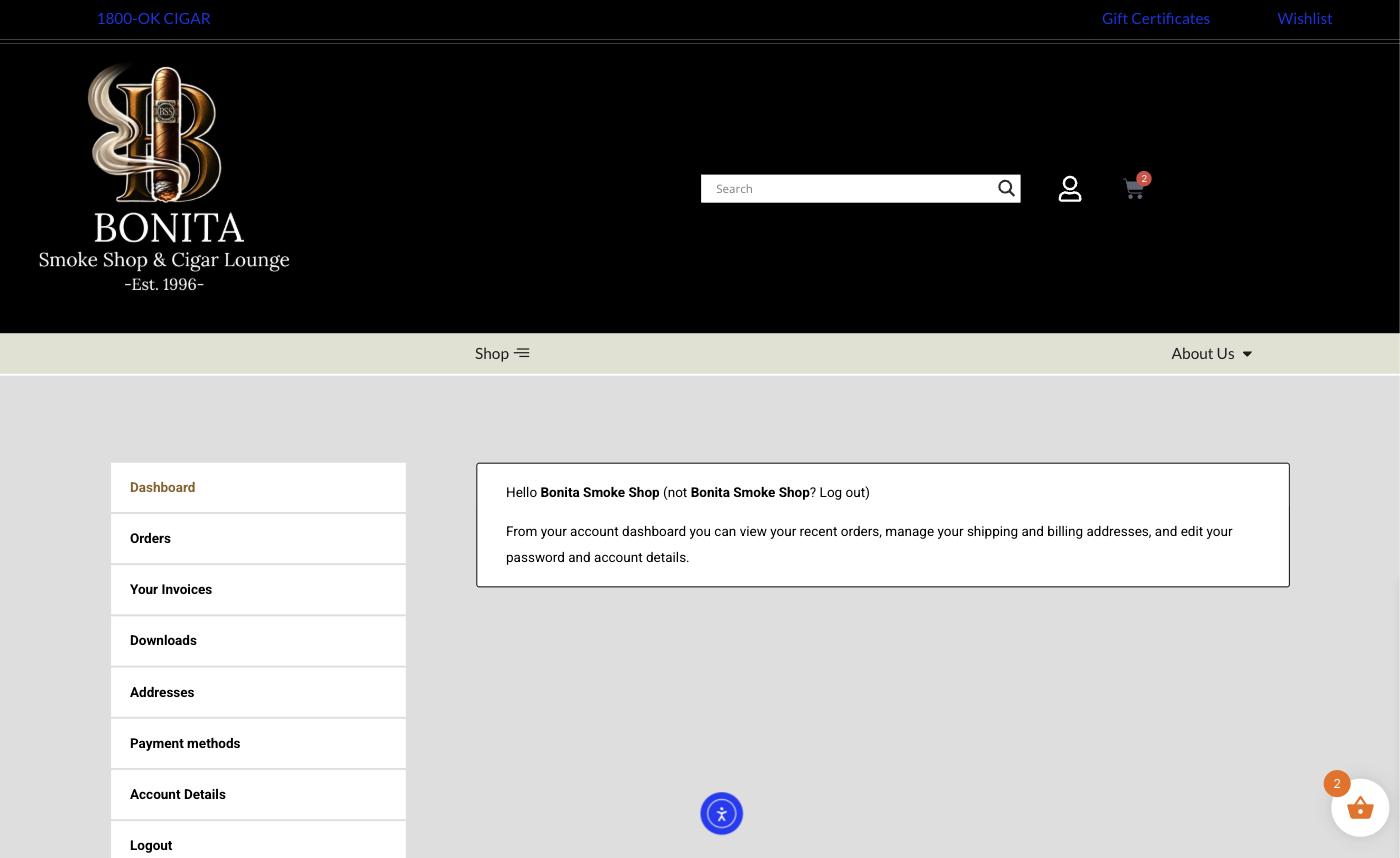 The migrated customer account area: orders, invoices, downloads, addresses and payment methods.